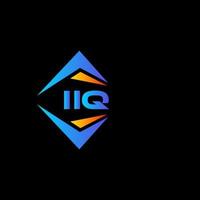 design de logotipo de tecnologia abstrata iiq em fundo branco. conceito de logotipo de carta de iniciais criativas iiq. vetor