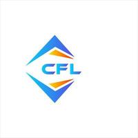 design de logotipo de tecnologia abstrata cfl em fundo branco. conceito de logotipo de carta de iniciais criativas cfl. vetor