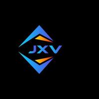 design de logotipo de tecnologia abstrata jxv em fundo preto. jxv conceito criativo do logotipo da carta inicial. vetor