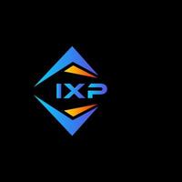 design de logotipo de tecnologia abstrata ixp em fundo branco. conceito de logotipo de carta de iniciais criativas ixp. vetor