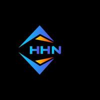 design de logotipo de tecnologia abstrata hhn em fundo preto. hhn conceito criativo do logotipo da carta inicial. vetor