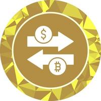 ícone de vetor de troca de dinheiro