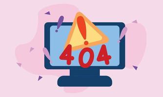 fundo de sinal de aviso 404 vetor