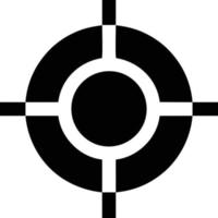 imagem vetorial de símbolo de ícone de foco de alvo, ilustração do conceito de ícone de meta de sucesso vetor