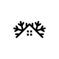 ícone de casa de madeira. símbolo de fundo do pôster da empresa de artesanato de casa de madeira de estilo simples. elemento de design de logotipo de marca de casa de madeira. impressão de camiseta de casa de madeira. vetor para adesivo.