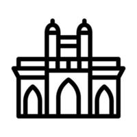 design de ícone de mumbai vetor