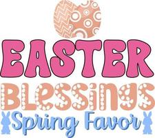 bênçãos de páscoa primavera favor vetor