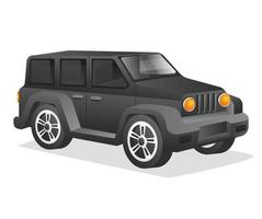 ilustração isométrica do conceito 3d plano do grande personagem de modelo de carro esportivo de luxo vetor