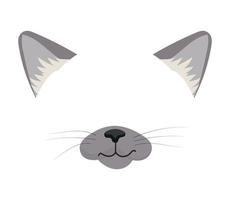 ilustração vetorial de máscara de gato vetor
