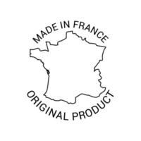 rótulo de made in france vetor