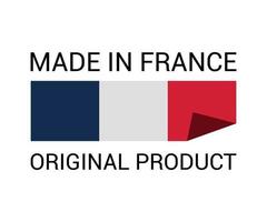 rótulo de made in france vetor