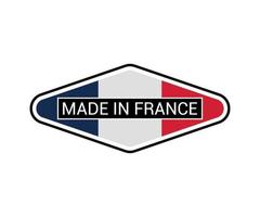 rótulo de made in france vetor