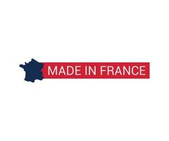 rótulo de made in france vetor