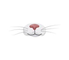 ilustração vetorial de nariz de gato vetor