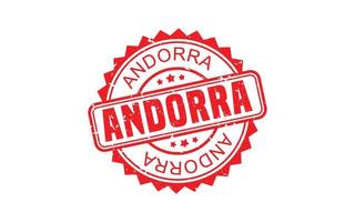 borracha de carimbo andorra com estilo grunge em fundo branco vetor