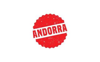 borracha de carimbo andorra com estilo grunge em fundo branco vetor