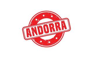 borracha de carimbo andorra com estilo grunge em fundo branco vetor