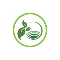 logotipo e símbolo da planta natural vetor