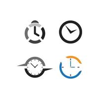 ícone do logotipo do relógio vetor