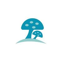 logotipo de cogumelo saudável vetor