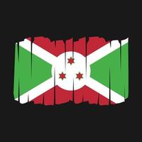 escova de bandeira do burundi vetor