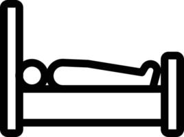 paciente cama ilustração vetorial em ícones de uma qualidade background.premium symbols.vector para conceito e design gráfico. vetor