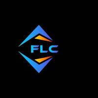 flc design de logotipo de tecnologia abstrata em fundo preto. conceito de logotipo de carta de iniciais criativas flc. vetor