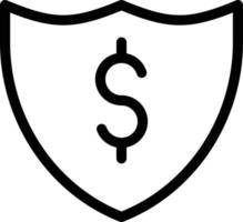 ilustração em vetor escudo dólar em ícones de uma qualidade background.premium symbols.vector para conceito e design gráfico.