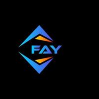 Fay design de logotipo de tecnologia abstrata em fundo branco. conceito de logotipo de carta de iniciais criativas fay. vetor