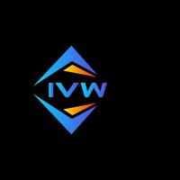 design de logotipo de tecnologia abstrata ivw em fundo branco. conceito criativo do logotipo da carta inicial ivw. vetor
