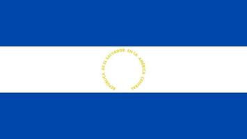 ilustração simples da bandeira de el salvador para o dia da independência ou eleição vetor