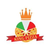 vetor de ilustração de logotipo de ícone de pizza