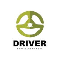 logotipo de direção de carro, vetor de motorista, design de veículo de transporte, reparo, manutenção, garagem de carro