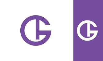 letras do alfabeto iniciais monograma logotipo gl, lg, g e l vetor