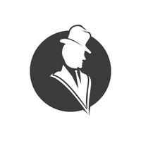 ícone de cavalheiro vector boutique de moda e símbolo de design