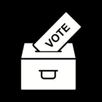 ícone de vetor de voto de elenco