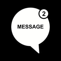 ícone de vetor de bolhas de mensagem