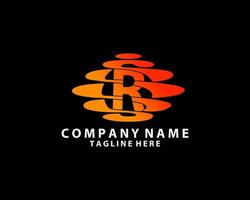 logotipo simples da letra inicial r. utilizável para logotipos de empresas e marcas. vetor