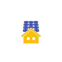 painéis solares para casa, ícone do vetor