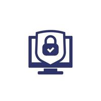 ícone de proteção de dados e privacidade vetor