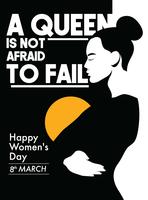 Vetor internacional do poster do dia das mulheres