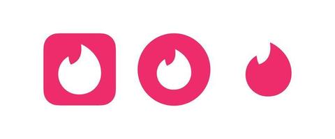 vetor de logotipo do aplicativo tinder, vetor gratuito de ícone do aplicativo tinder