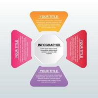 modelo de infográficos vetoriais para apresentação, educação, web design, brochuras, panfletos e negócios vetor