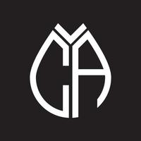 design do logotipo da letra ca.ca design criativo inicial do logotipo da letra ca. ca conceito criativo do logotipo da carta inicial. vetor
