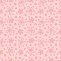 flor rosa com padrão sem costura de estilo geométrico, ideal para vestuário de tecido, cerâmica, papel de parede. ilustração vetorial. vetor