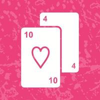ícone de vetor de cartas de jogar