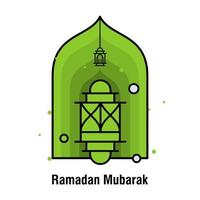 ilustração vetorial de bandeira do conceito ramadan kareem vetor