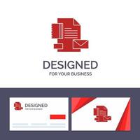 cartão de visita criativo e modelo de logotipo branding ilustração em vetor identidade da empresa de negócios da marca