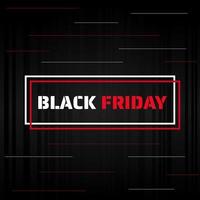 Black Friday minimal poster design banner de venda estilo moderno para compras vetor