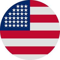 modelo de banner de ícone de vetor de ícone de cor plana de ação de graças de bandeira americana